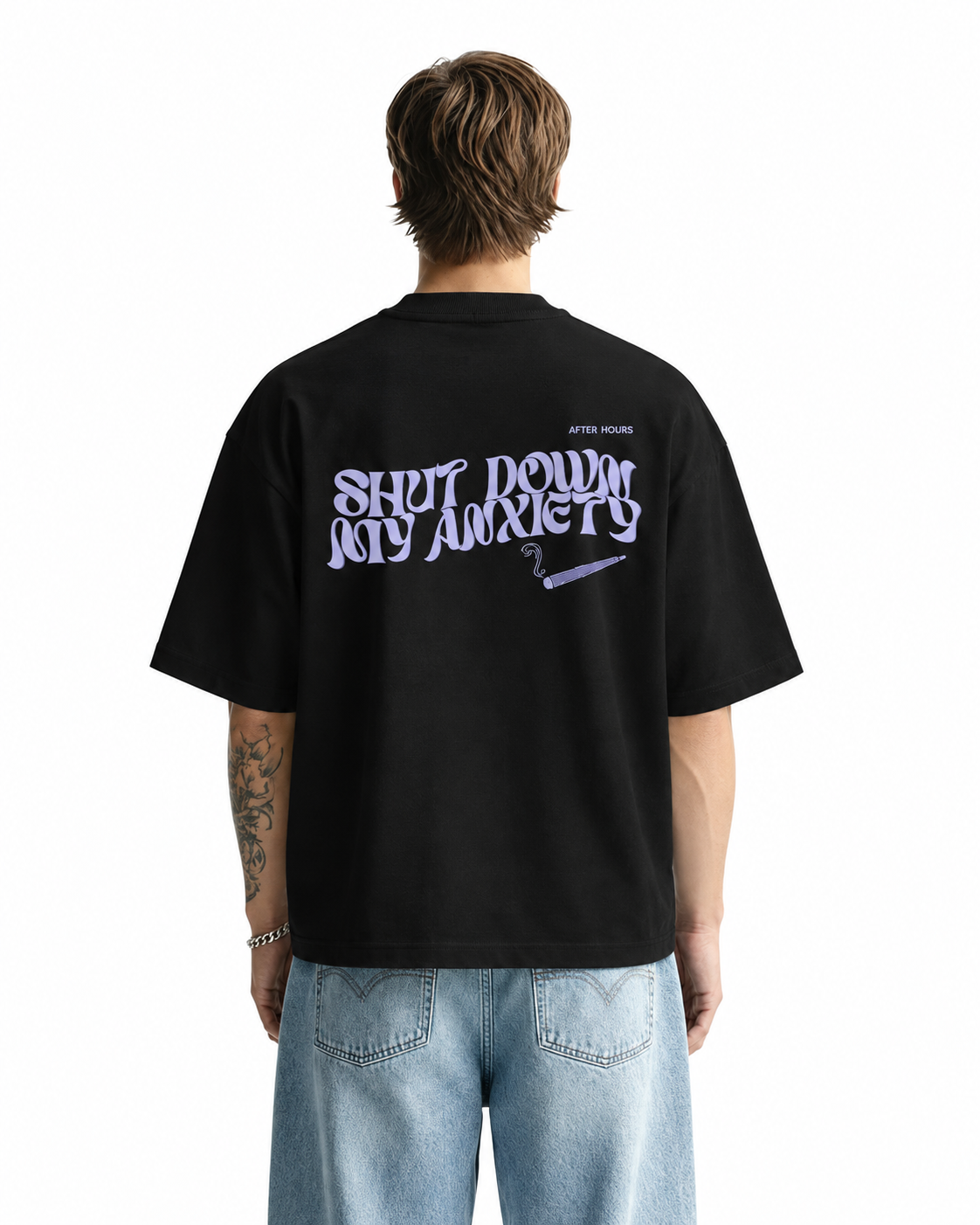 SHUT MY ANXIETY OVERSIZED BOXY TEE